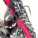 Big Buddha NWT  Red Black Tan Semi-Sheer Infinity Scarf New Photo 2