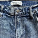 Abercrombie & Fitch  Curve Love Blue 90s Straight High Rise Denim 27/4 Photo 3