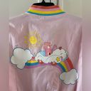 Hot Topic CARE BEARS Rainbow Varsity Bomber Racing Jacket Girls Juniors Size Small NWT Photo 8