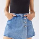 Urban Outfitters Denim Shorts Skort Button Front Side Photo 7