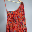 Alexis Marseille Asymmetrical Hi-Low Floral Dress/Gown Red Floral Size Small Photo 3