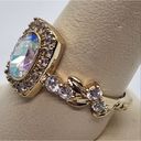 Fragrant Jewels  Nutcracker Collection Aurora Borealis & Clear Rhinestone Ring Photo 3