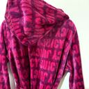 Juicy Couture  Robe Womens Size L/XL Logo Spell Out Hooded Pockets Soft Belted Photo 10