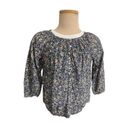 The Loft EUC Womens flowy blouse floral print short sleeve size XS Photo 0