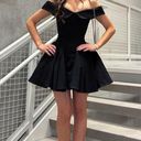 House Of CB  ‘Elida’ black off shoulder mini dress NWOT size S Photo 9