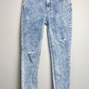 Free People  | Great Heights Acid Wash Frayed High Rise Skinny Jeans Size 27 Photo 1