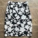 Kate Spade  Floral Graphic Marit Black White Pink Pencil Skirt Sz 4 Photo 6