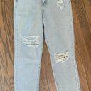 Nasty Gal Blue Distressed Mom Jeans NWT Photo 2