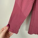 Zyia  Active | Pink Textured Long Sleeve Workout Shirt Size Medium Photo 4