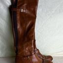 Bar III  Daphne Riding Boots Faux Leather Over the Knee Zip Up Brown Tan 9 Photo 0