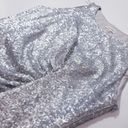 Calvin Klein  Silver Sparkle Shimmer Sequins Party Dress Photo 9