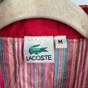 Lacoste  Colorful Striped Preppy Button Front Women Medium Long Sleeve Spring Top Photo 4