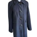 London Fog  women’s Medium Black knee length wool Blend Coat Photo 0