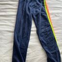 Aviator Nation Navy Neon Stripe  Sweatpants Photo 0