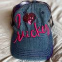 Disney  Parks Adult Plaid Denim Graphic Edge Collection Hat Photo 1