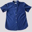 Orvis Women’s  Button Up Dark Blue Wrinkle Free T Shirt Size 8 Photo 0