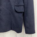 Polo  Ralph Lauren US 6 Womens Navy Blue Knit Fitted Blazer Photo 4