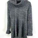 BCBG MAXAZRIA Gray Knit Cowl Neck Tunic Sweater Photo 0