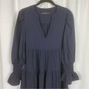 Tuckernuck  Pomander Place Navy Blue Tiered Mini Kenzo Dress Sz.XS Photo 6