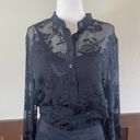 Rag and Bone  Tallulah Black Floral Print Silk Blend Shirt Dress Size 8 NWOT Photo 6