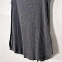 Vince  Darby Ribbed Fitted High Neck Tank Grey 067MHG Medium Photo 4