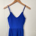 Dee Elle Blue Chiffon Maxi Dress with Front Slit Sheer Women's Small Photo 3