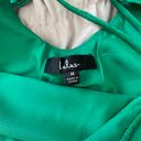 Lulus Green Satin Mini Dress Photo 2