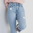 Old Navy Sky-Hi Straight Raw Hem Jeans Photo 0