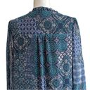 Jessica Howard  Blue Patchwork Print Blouson Long Sleeves Shift Dress Size 16 NEW Photo 5