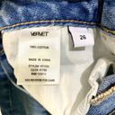 Vervet  Rendition Emma Distressed Mom Blue Jeans Ultra High-Rise Cotton 26 VT1151 Photo 10