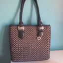 Brighton  Tan & Blue Straw Tote Perfect Condition Photo 2