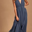 Lulus Denim Blue Dress Photo 0