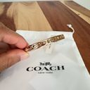 Coach NWT  Signature Hinged Bangle in Rose gold color Photo 2