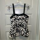 Apt. 9  Plus Size Black/White Print Tankini Top size 20W Photo 6