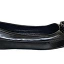 Burberry  Nova Black Patent Leather Plaid Buckle Ballet Flat Photo 1