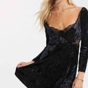 Free People  Kay Velvet mini dress in black Photo 0