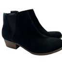 Kensie  Womens 10 Gazelle Black Ankle Boots Suede Leather Shoe Booties Side Zip Photo 3