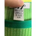 IZOD Y2K Green Lightweight Raglan Crop  Sweater Photo 8