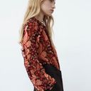 ZARA  Floral Paisley Print Ruffled bodysuit Size Large Photo 1