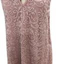 Liberty Love  Womens Medium Dress Mini Lace stretch blush pink bodycon sleeveless Photo 1