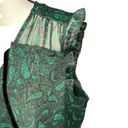 The Loft NWT Shimmer Paisley Velvet Flutter Tie Neck Top Sz XXL 2x Photo 4