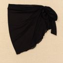 SheIn Black Sheer Sarong Bathing Suit Cover Up Skirt Photo 1