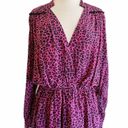 Zadig & Voltaire  Reveal Leopard Print Dress Hot Pink Black MSRP $398 Large NWT Photo 7