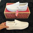 Vans White Platform Slip On Shoes Sneakers New Photo 6