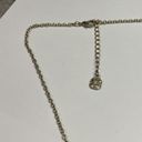 Monet  Costume Necklace Gold Tone / Rhinestone Pendant Photo 4