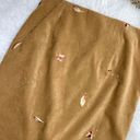 Coldwater Creek Retro  Brown Embroidery Bohemian Maxi Minimalist Skirt Photo 5
