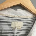 Kate Spade  Embroidered Stripe Ruffle Top Photo 3