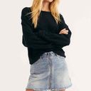 Free People  High Waisted Frayed Hem Zip It Up Denim Mini Skirt Blue 28 / 6 Photo 3