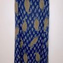 Pendleton  Blue and Gold Paisley Skirt Size 6 Photo 0