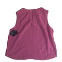 Lucky Brand  Women's Sleeveless Popover Shirt Super Pink Size Large New With Tags Photo 4